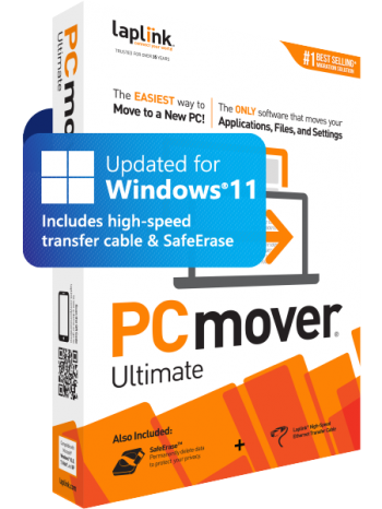PCmover Ultimate - The ONLY software that moves your applications, files, and settings — now updated for Windows 11!